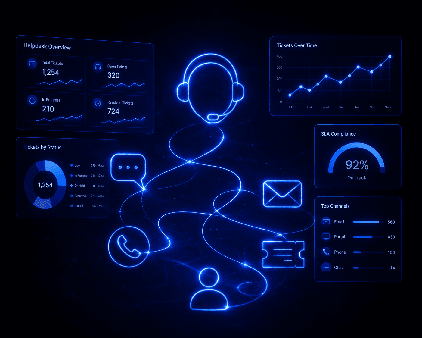 Jarvis Helpdesk analytics